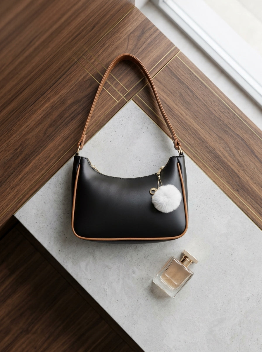 The Carry Cart Elegant Curved Shoulder Bag