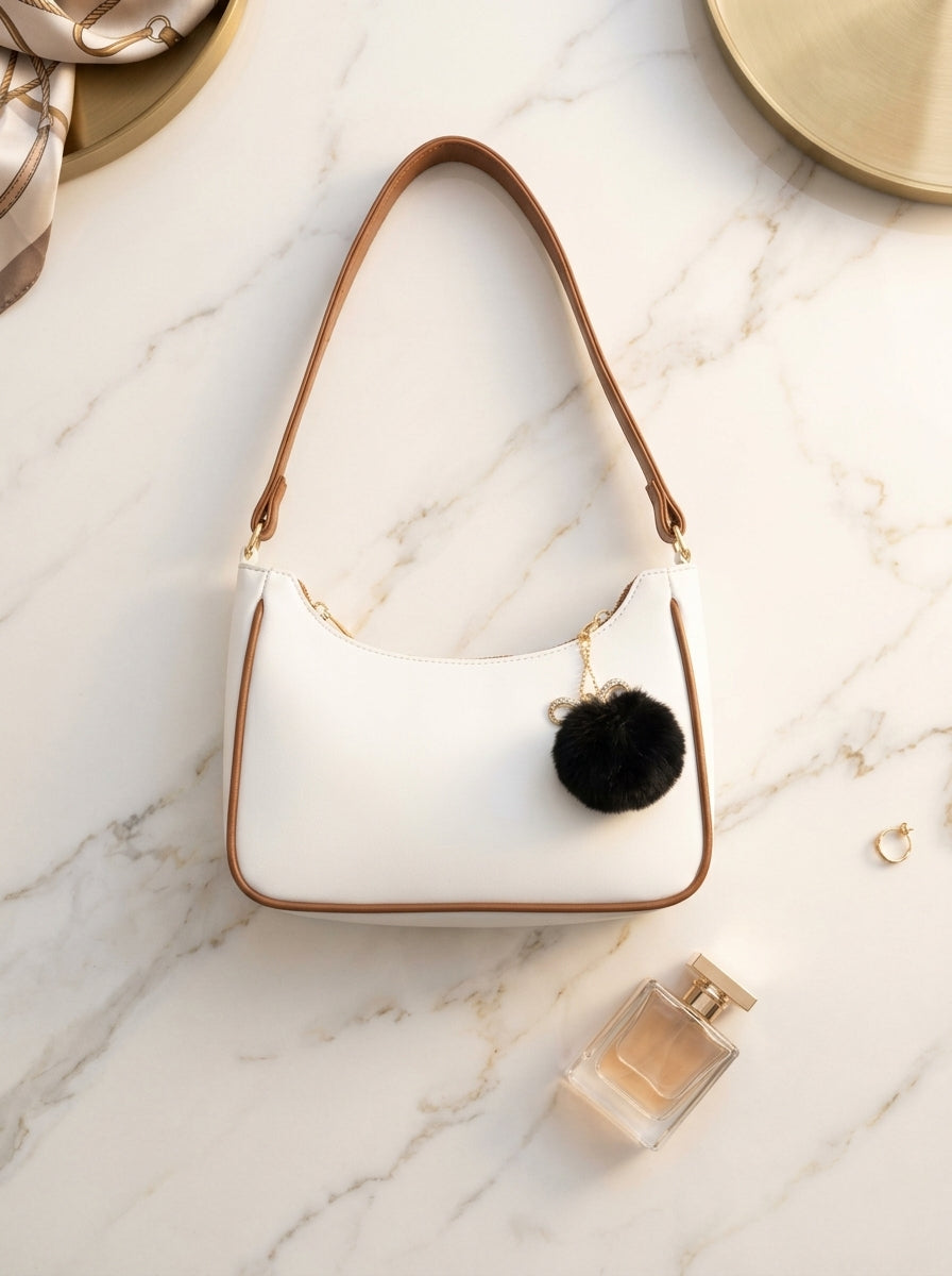 The Carry Cart Elegant Curvy Shoulder Bag