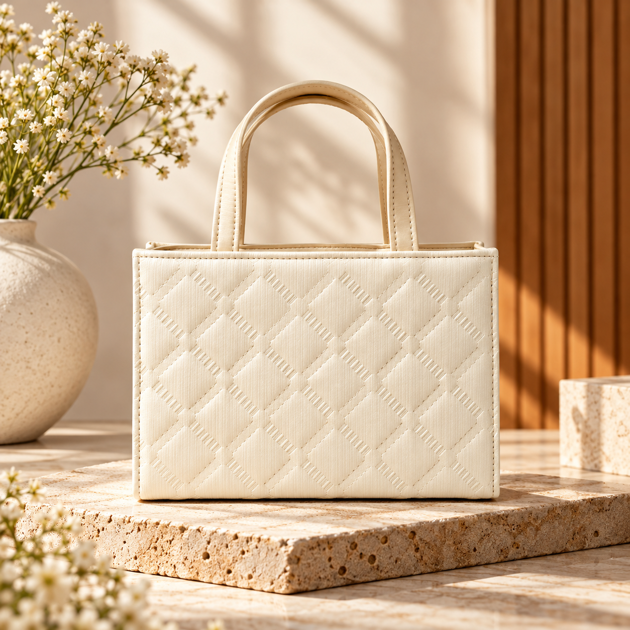 The Carry Cart – Off-White Cross Body Handbag