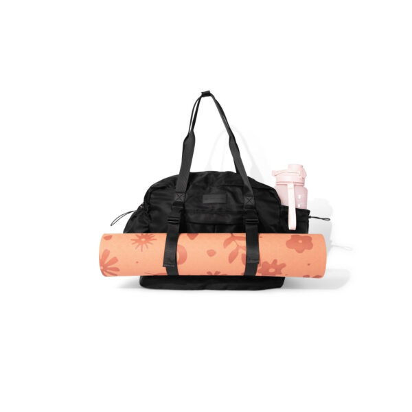 Blogilates Gym Bag - Black: Nylon & Polyester, Zipper Closure, Yoga Mat Holder - Image 4